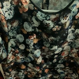 Zara Woman 1/4 Length Floral Blouse